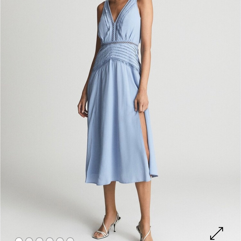 Reiss Light Blue Midi Dress